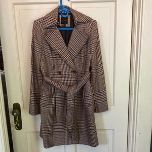 The Limited Vintage Plaid Women’s Lined Trench Jacket